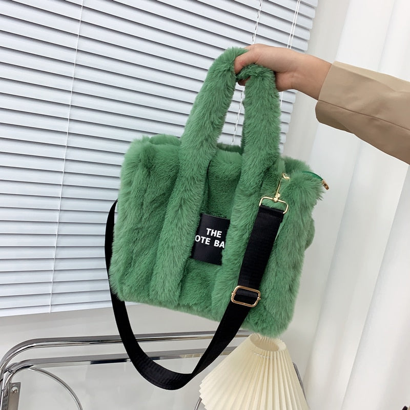 Fur Tote Luxury Handbag