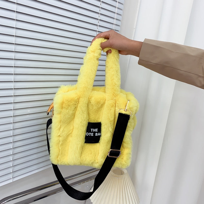 Fur Tote Luxury Handbag